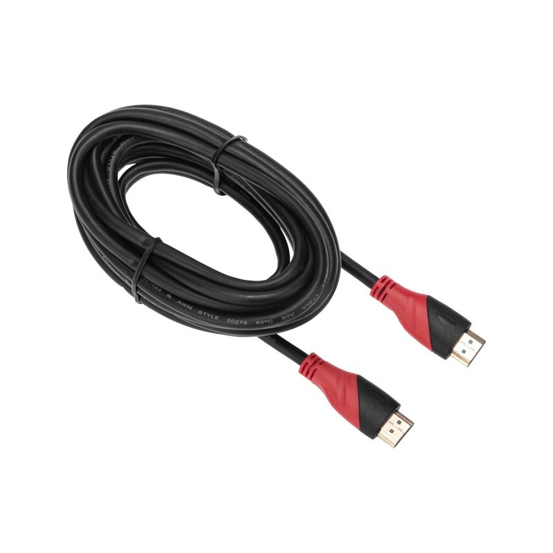 Шнур HDMI - HDMI с фильтрами, длина 5 метров (GOLD) (PVC пакет) | 17-6206 | REXANT — REXANT