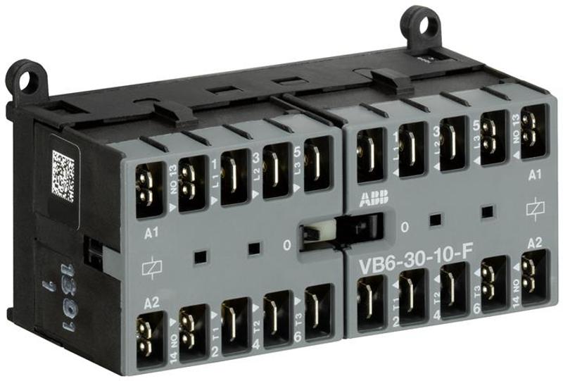 Миниконтактор реверсивный VB6-30-10-F 9A (400В AC3) катушка 24В АС | GJL1211903R0101 | ABB — ABB