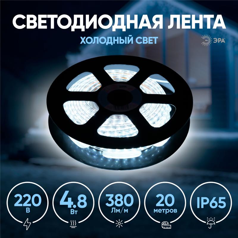 Лента светодиодная LS2835-4,8-60-220-6500К-IP67-20m | Б0043095 | ЭРА — миниатюра 3