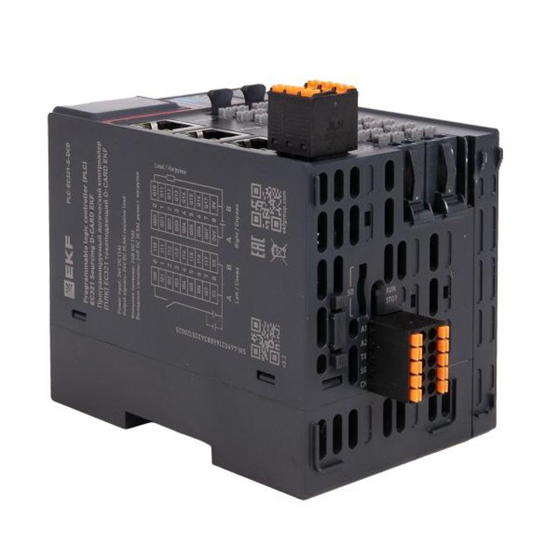 Контроллер программируемый логический (ПЛК) EC321 токоподающий D-CARD |PLC-EC321-S-DCD | EKF — миниатюра 8