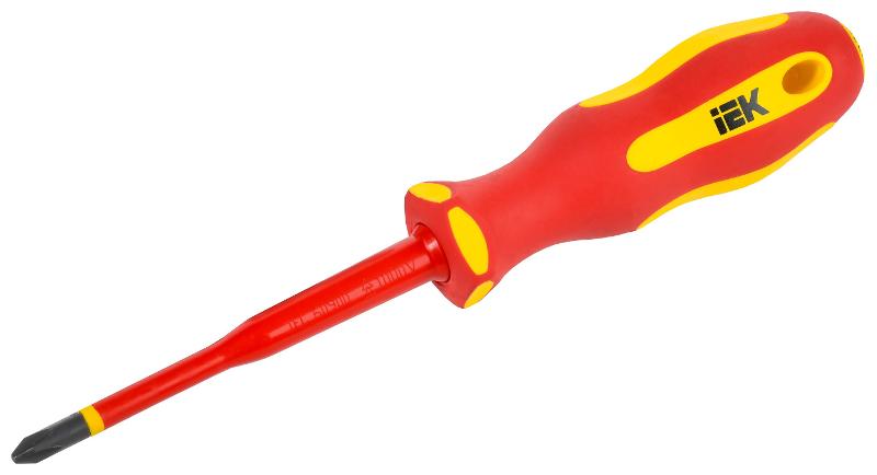  Отвертка диэлектрическая SLIM PH2х100 Т2 ARMA2L 5 | A2L5-SC31-T2-PH-20-100 | IEK — IEK (ИЭК)