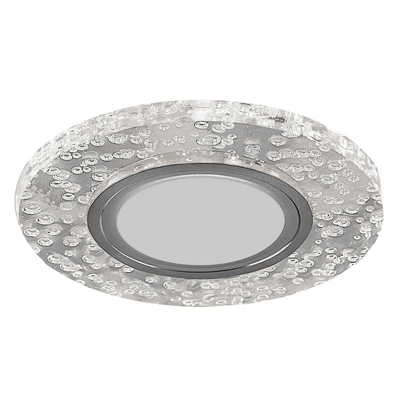 Светильник точечный встраиваемый под лампу, с LED подсветкой CD953 15LED*2835 SMD 4000K, MR16 50W G5.30, "круг", прозрачный | 32539 | FERON — Feron