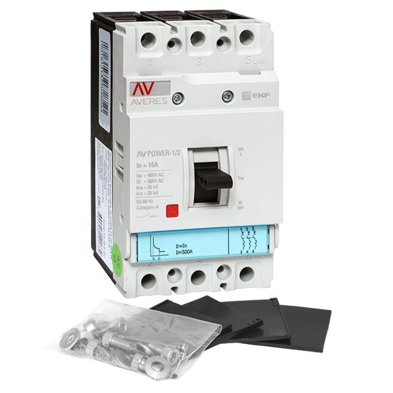 Выключатель автоматический AV POWER-1/3 16А 35kA TR | mccb-13-16-TR-av | EKF — миниатюра 16