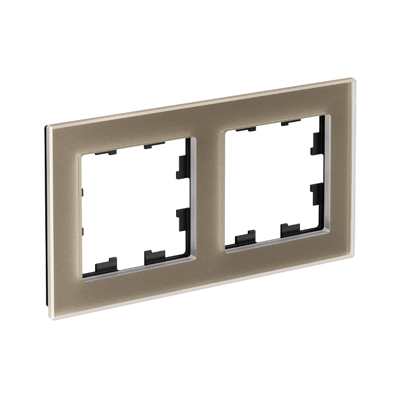 AtlasDesign Nature Шампань Рамка 2-ая, стекло  |ATN320502| SE — Systeme Electric