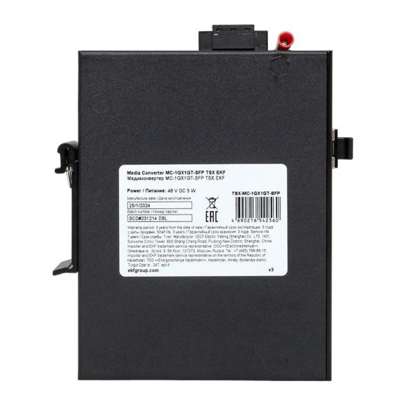 Медиаконвертер 10/100/1000Base-TX в 1000Base-X SFP TSX |TSX-MC-1GX1GT-SFP|EKF — миниатюра 15