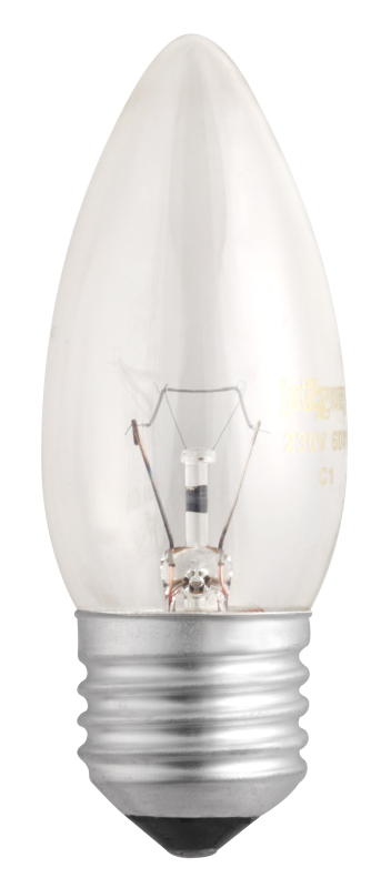 Лампа накаливания ЛОН  60Вт Е27 240В B35 clear | 3320331 | Jazzway — Jazzway