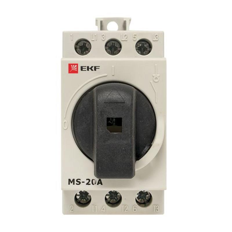 Рубильник модульный MS-20A 3P на DIN-рейку | ms-20d | EKF — миниатюра 10