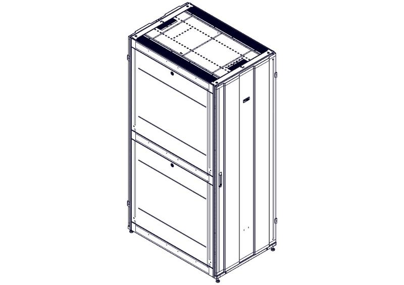 Шкаф Systeme Electric, серия Uniprom, 48U-800/1200, боковые панели 4шт, черный | UR3387 | SE — миниатюра 8