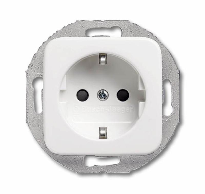 Розетка SCHUKO 16А 250В, с круглым суппортом, серия Reflex SI, цвет альпийский белый | 2011-0-2183  | 2CKA002011A2183 | ABB — ABB