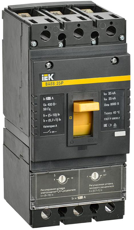 Авт. выкл. ВА88-35Р  3Р  125А  35кА   | SVAR30-3-0125 | IEK — IEK (ИЭК)