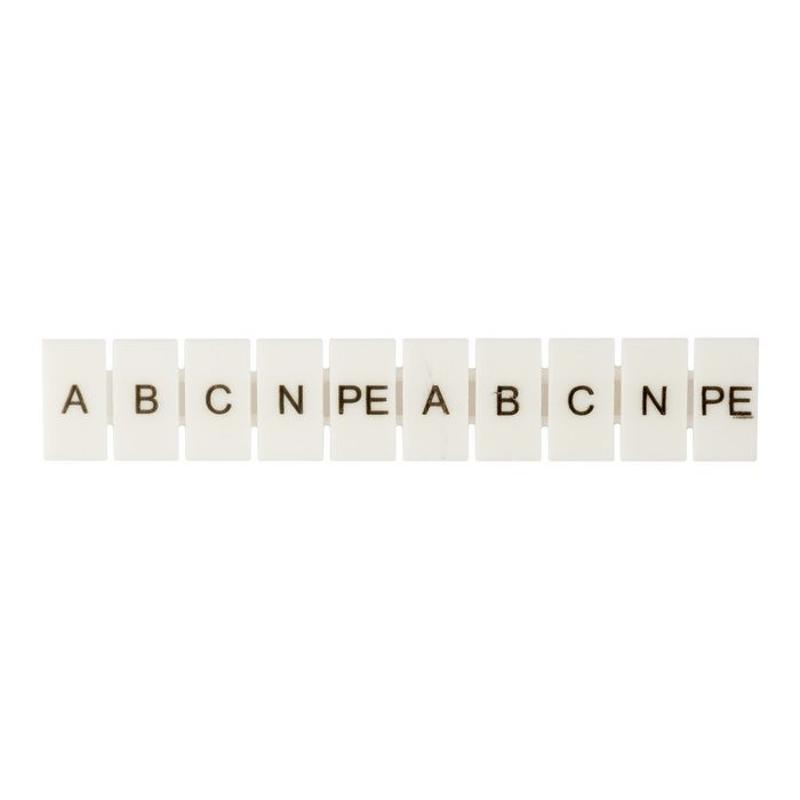 Маркеры для JXB-ST 2,5 с символами "A, B, C, N, PE" (100 шт.) EKF PROxima | zb-st-2.5-A-PE | EKF — EKF