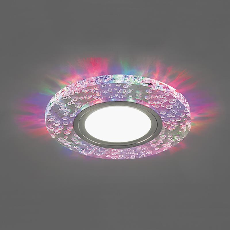 Светильник точечный встраиваемый под лампу, с LED подсветкой CD953 15LED*2835 SMD 4000K, MR16 50W G5.30, "круг", прозрачный | 32539 | FERON — миниатюра 2