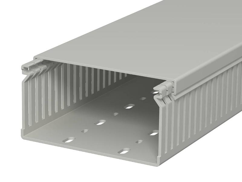 Распределительный кабельный канал LK4 60x120x2000 мм (ПВХ,серый) (LK4 60120) | 6178039 | OBO Bettermann — OBO Bettermann