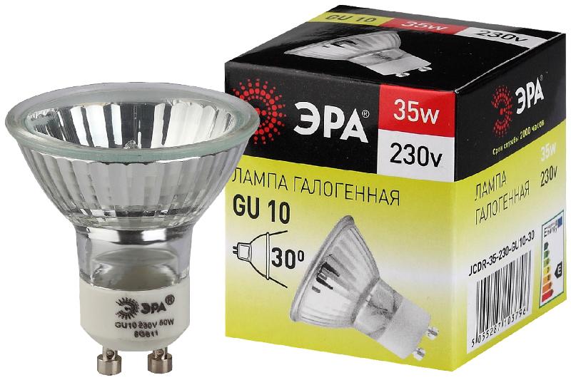 Лампа галогенная 35Вт 220В GU10 JCDR (MR16) | C0027385 | ЭРА — ЭРА (Энергия света)