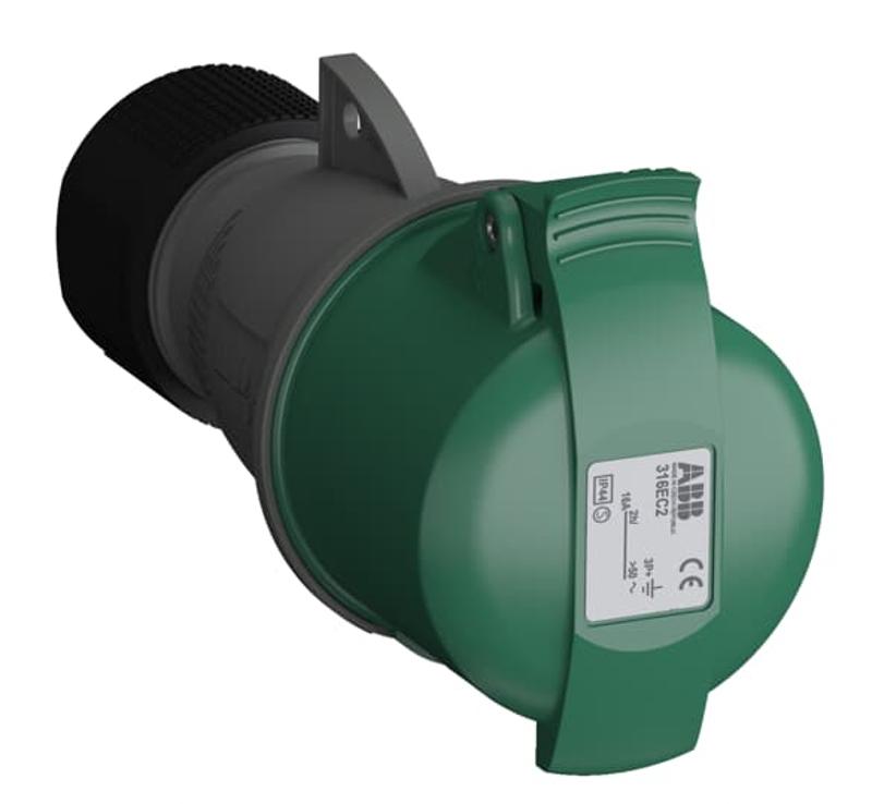 Розетка кабельная Easy&Safe 316EC2,16А,3P+E,IP44,2ч|2CMA102008R1000| ABB — ABB