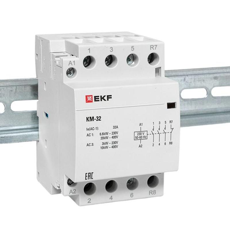 Контактор модульный КМ 32А 3NО+NC (3 мод.) EKF PROxima | km-3-32-31 | EKF — миниатюра 14