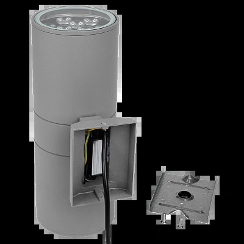 Светильник светодиодный архитектурный PWL-300110/30D 2x9w 6500K GR IP65 230V/50Hz | .2857941B | JAZZWAY — миниатюра 2
