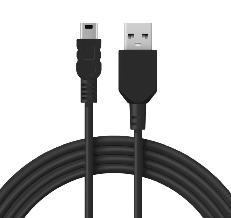 USB кабель miniUSB длинный штекер 1 м черный | 18-4402 | REXANT — фото 1 | Sento