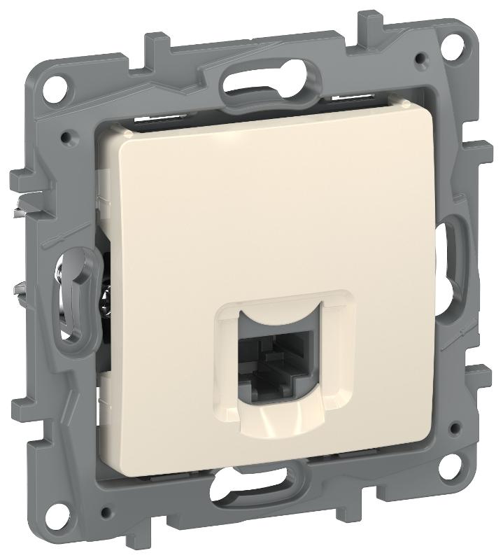 Etika Слоновая кость Розетка компьютерная RJ45 кат.5Е UTP  | 6723411 | IEK — IEK (ИЭК)