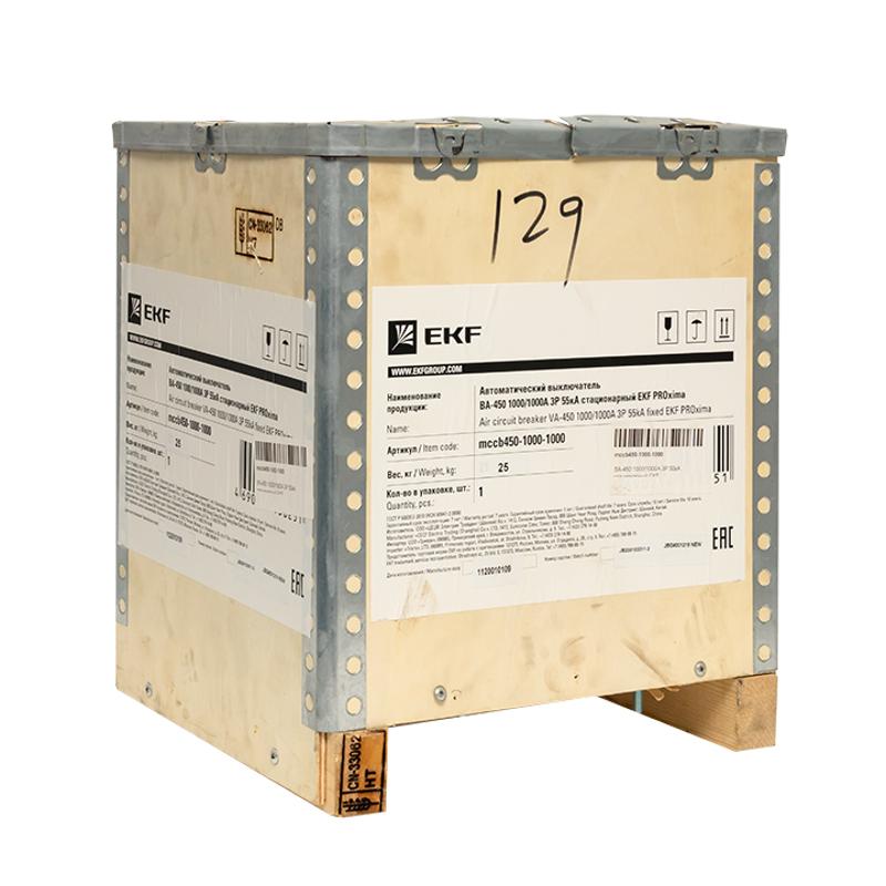 ВА-450 1000/1000А 3P 50кА стационарный PROxima | mccb450-1000-1000 | EKF — миниатюра 6