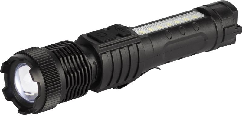 Светодиодный фонарь  UA-401 универсальный аккумуляторный 3 Вт LED + 3 Вт COB оптический Zoom 3 режима магнит type C | Б0069803 | ЭРА — миниатюра 4