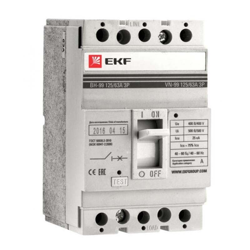 Выключатель нагрузки ВН-99 250/250А 3P EKF PROxima | sl99-250-250 | EKF — EKF
