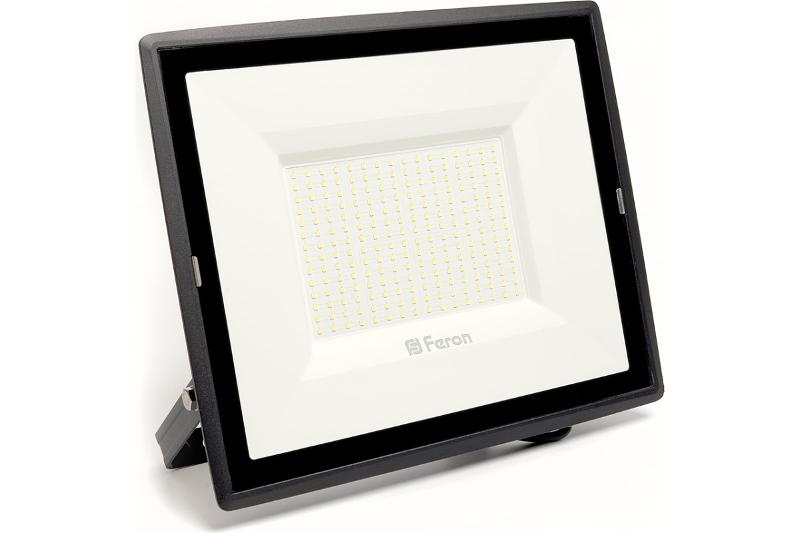 Прожектор светодиодный LL-924 200W 6400K IP65 AC220V/50Hz, черный 346*439*56 мм | 29499 | Feron — Feron