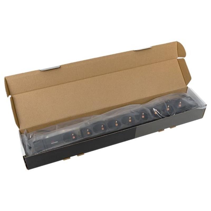 Блок розеток PDU TERACOM PRO 19" 1U 10А/250В 9 розеток Schuko 2 м 3x1,5 мм2 вилка C14 | TRP-HPD-PL-10A-9SH-2MC14 | EKF — миниатюра 17