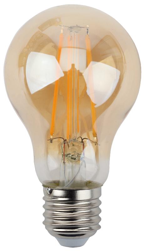 Лампа светодиодная F-LED A60-13W-827-E27 gold (филамент, груша золот., 13Вт, тепл, Е27) | Б0044091 | ЭРА — миниатюра 3