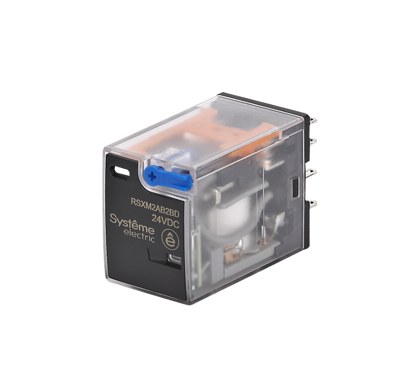 Реле 12A 2CO 24VDC тест кнопка LED | RSXM2AB2BD | SE — Systeme Electric