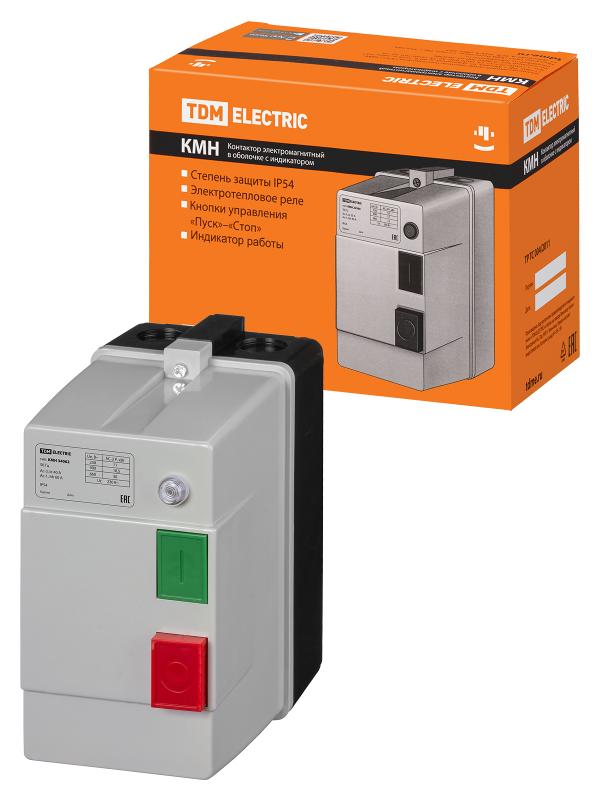КМН34062 40А в оболочке с индикатором Ue=220В/АС3 IP54 | SQ0709-0031 | TDM — TDM ELECTRIC