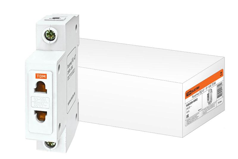 Розетка РД-47  1Р 10А  | SQ0209-0002 | TDM — TDM ELECTRIC