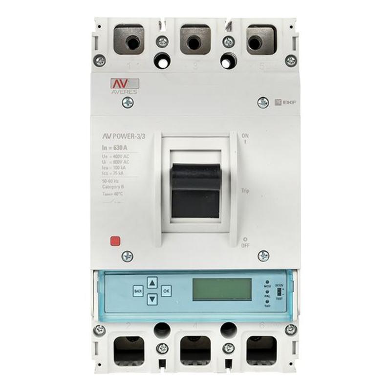 Выключатель автоматический AV POWER-3/3 630А 100kA ETU6.0 AVERES | mccb-33-630H-6.0-av | EKF — миниатюра 8