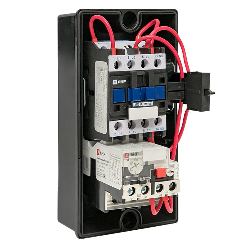 Пускатель в корпусе КМЭ 9А 400В с РТЭ Ir-0,63-1А IP65 EKF PROxima | ctrp-r-9-400v-0,63-1A | EKF — миниатюра 9