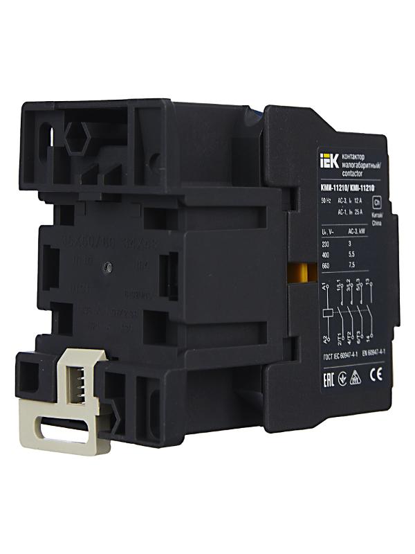Контактор КМИ-11210 12А 230В/АС3 1НО  | KKM11-012-230-10 | IEK — миниатюра 8