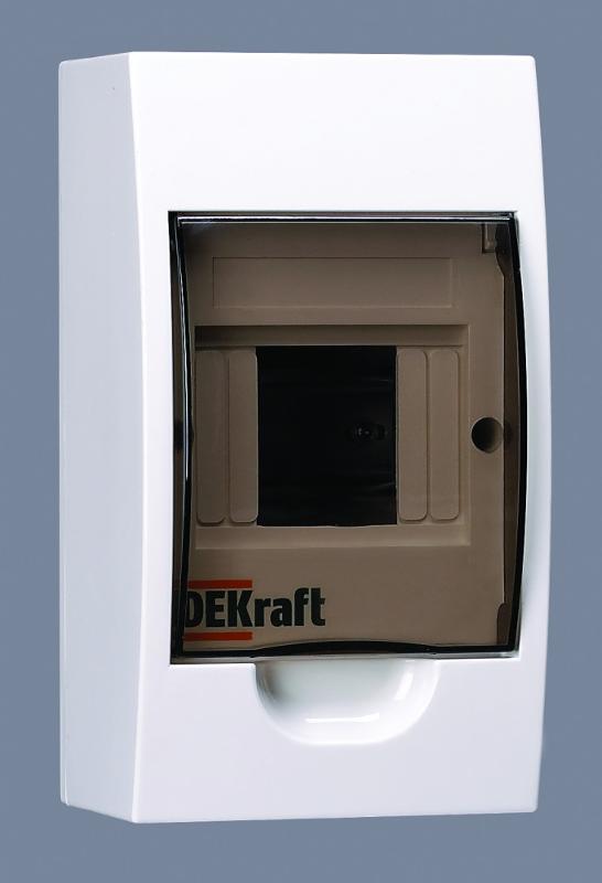 Корпус пластиковый навесной 4 модуля, IP41, ЩРН-П-4 | 31008DEK | DEKraft — DEKraft