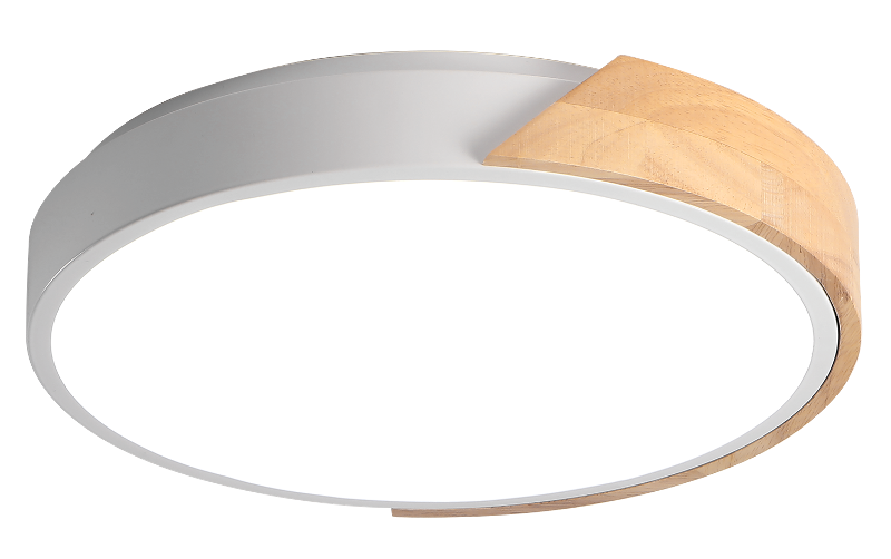 Светильник светодиодный бытовой PPB Sсandic-R 72w 3000-6500K GR/W с деревянной планкой IP20 D380*50 | .5037120 | JAZZWAY — Jazzway
