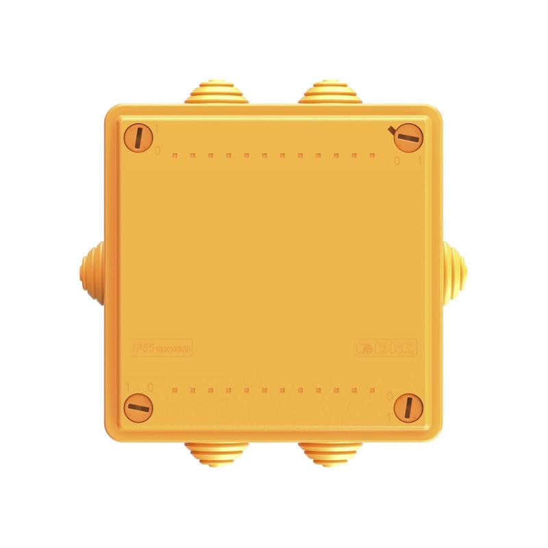 Коробка распределительная пластиковая FS огн., IP55,100х100х50мм, 4р, 450V,6A, 4мм.кв с кабельными вводами и клеммниками | FSB11404 | DKC — миниатюра 5