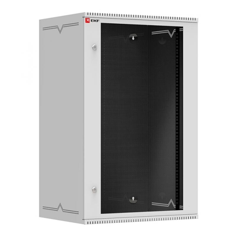 Шкаф телекоммуникационный настенный 18U (600х450) дверь стекло, Astra A серия EKF Basic  |  ITB18G450 |  EKF  — EKF