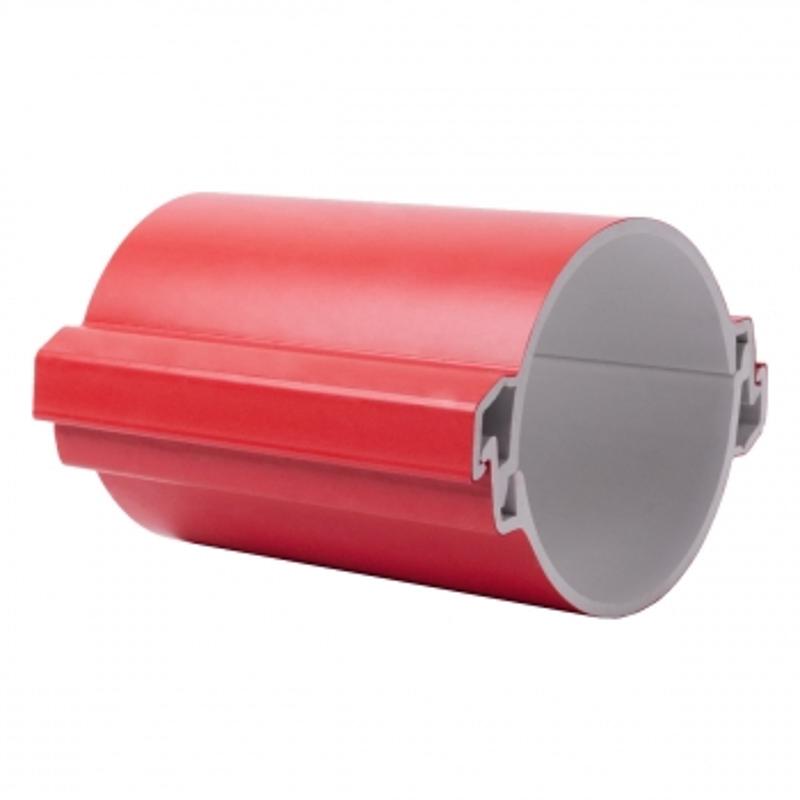 Труба гладкая разборная ПВХ 110 мм (750Н), красная PROxima | tr-pvc-110-750-red | EKF — EKF