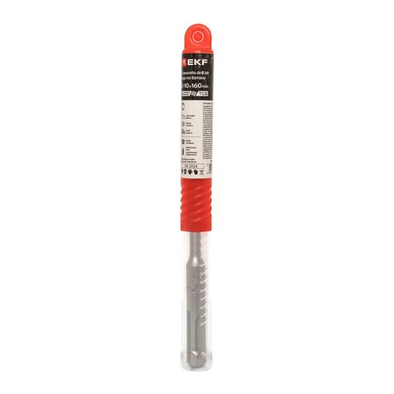 Бур по бетону SDS-plus 10х160 мм (4 резца)  Professional | db-10-160-4x4-ue | EKF — миниатюра 14