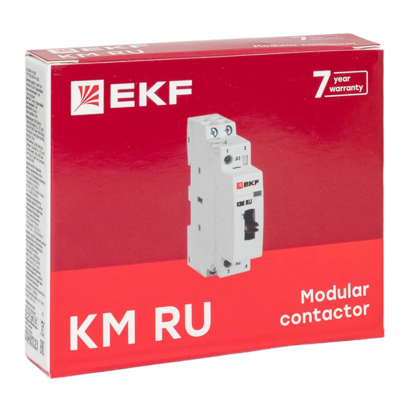 Контактор модульный КМ РУ 20А 1NO+1NC (1 мод.) EKF PROxima | km-1m-20-11 | EKF — миниатюра 10