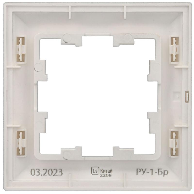 BRITE Рамка 1-ая РУ-1-Бр алюминий/алюминий | BR-M12-12-K47 | IEK — миниатюра 5
