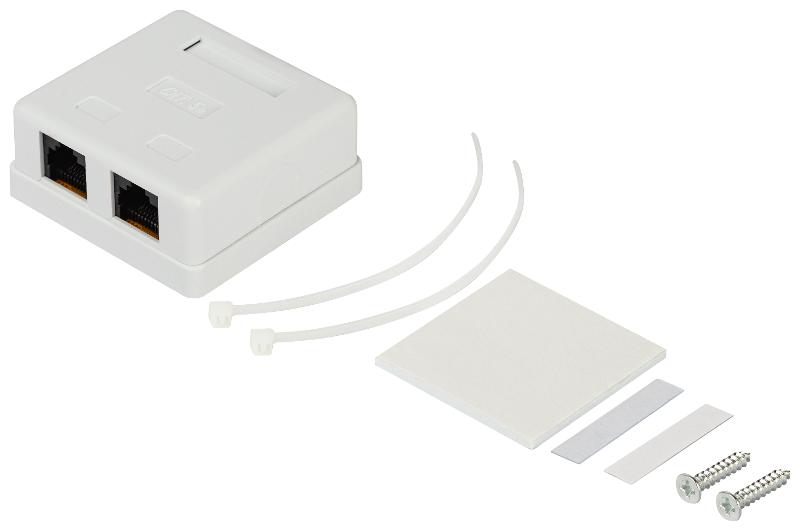 Компьютерная розетка ЭРА RJ-45 категория 5е неэкранированная 2-порта упаковка 30 шт  | Б0056902 | ЭРА — миниатюра 5