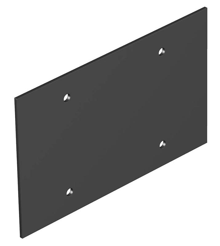 Крышка глухая для напольного бокса Telitank 142x88 мм (ПВХ,черный) (T12L P02S 9011) | 7408116 | OBO Bettermann — OBO Bettermann