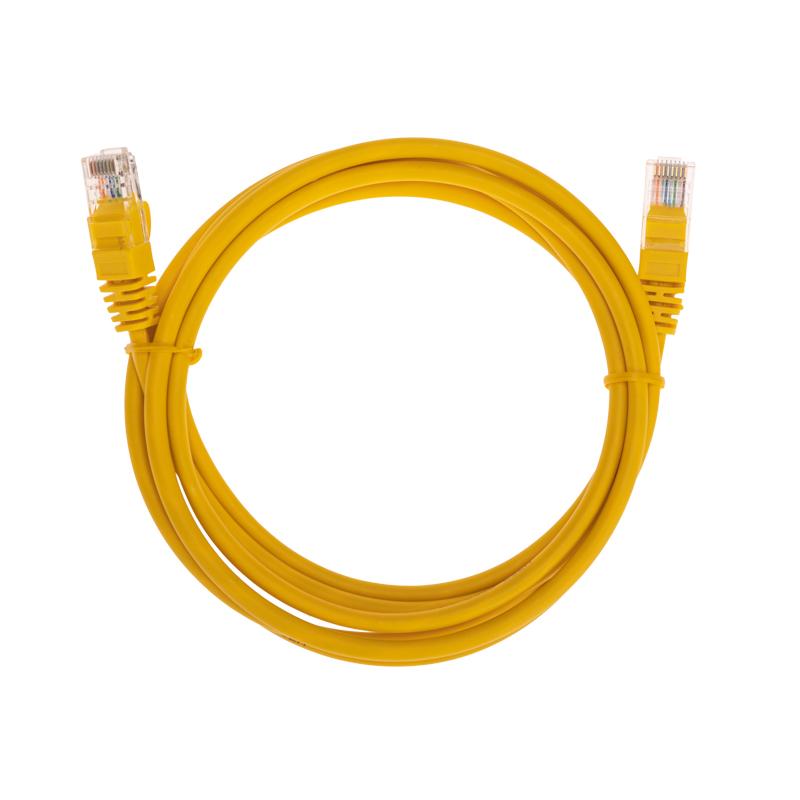 Патч-корд U/UTP, CAT 5e, RJ45-RJ45, 26AWG, LSZH, желтый, 2м REXANT | 02-0105-2 | REXANT — фото 1 | Sento