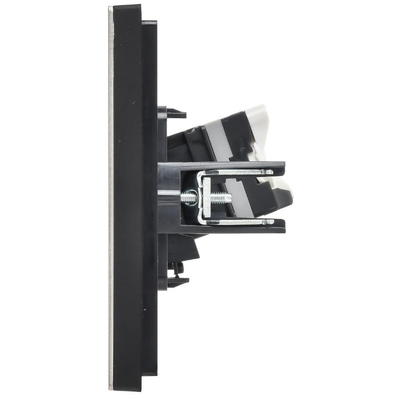 FORTE&PIANO Розетка комп. RJ45 кат.5E FP632M металл шампань  | FP-K10-1-M-K37 | IEK — миниатюра 4