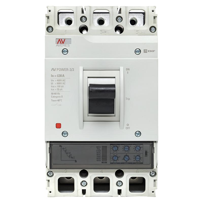 Выключатель автоматический AV POWER-3/3 630А 100kA ETU2.0 AVERES | mccb-33-630H-2.0-av | EKF — миниатюра 5