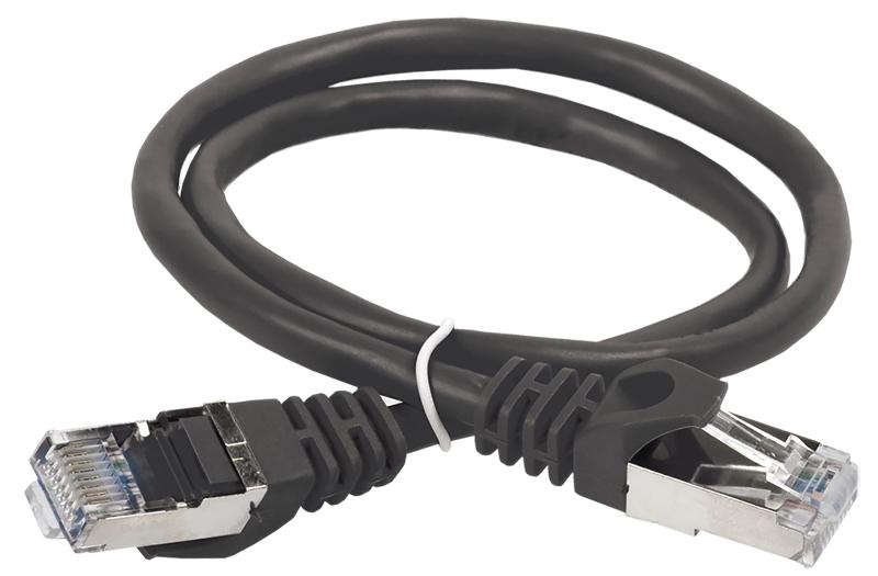 Коммутационный шнур (патч-корд), кат.5Е FTP, 2м, черный | PC09-C5EF-2M | ITK — ITK