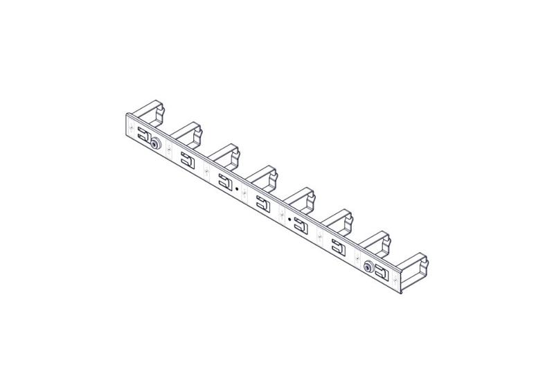 Вертикальный кабельный организатор Uniprom, 2x8 колец, черный | UT8442 | SE — миниатюра 4